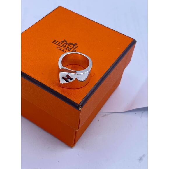 Hermès Sterling Silver Ring – Size 4 - Picture 2 of 4